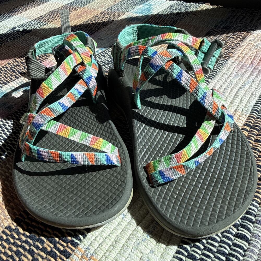 Chaco Size 1 Youth Little Kids Sandals Multicolor Adjustable Straps j180234